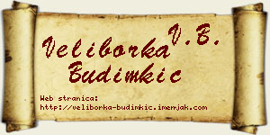 Veliborka Budimkić vizit kartica